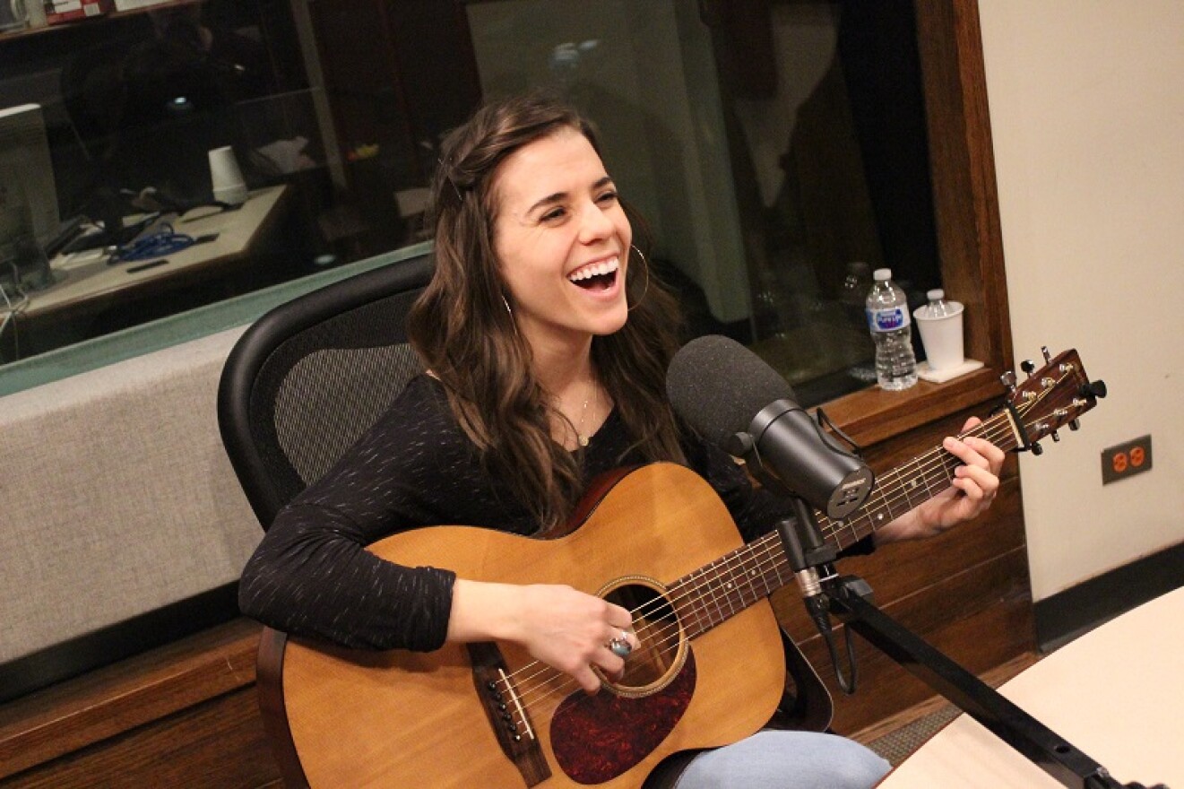 Maria Carrelli in the WVXU studio